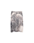 CLASS ROBERTO CAVALLI PYTHON LEATHER PATTERN SKIRT