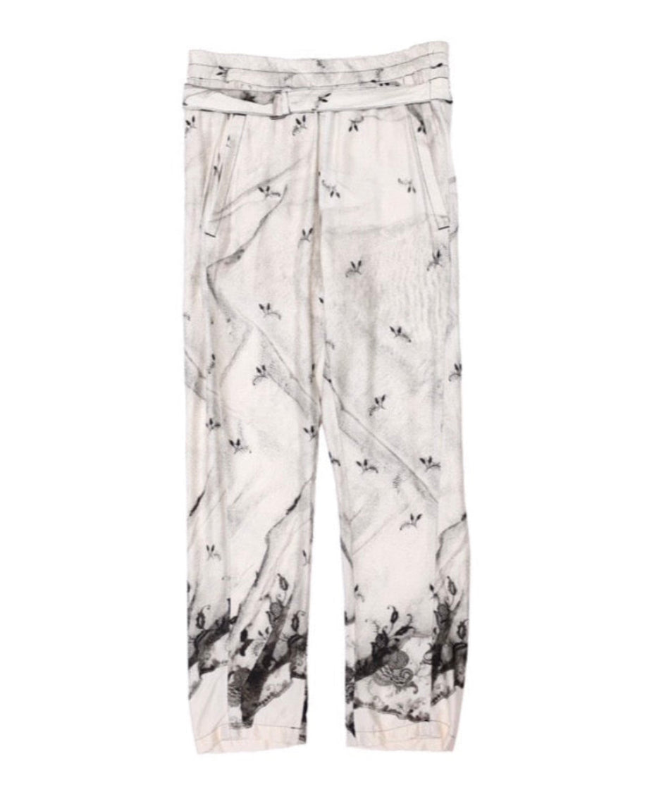 ANN DEMEULEMEESTER LACE PATTERN PANTS