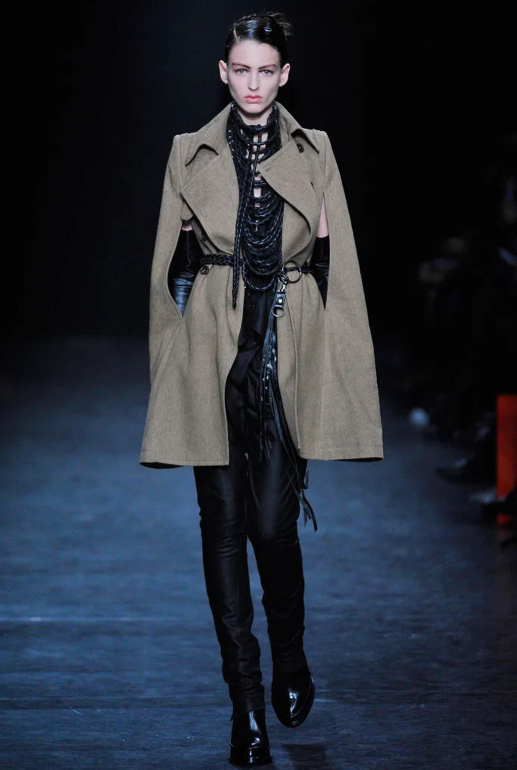 2010aw ANN DEMEULEMEESTER BRAIDED LEATHER WALLET CHAIN