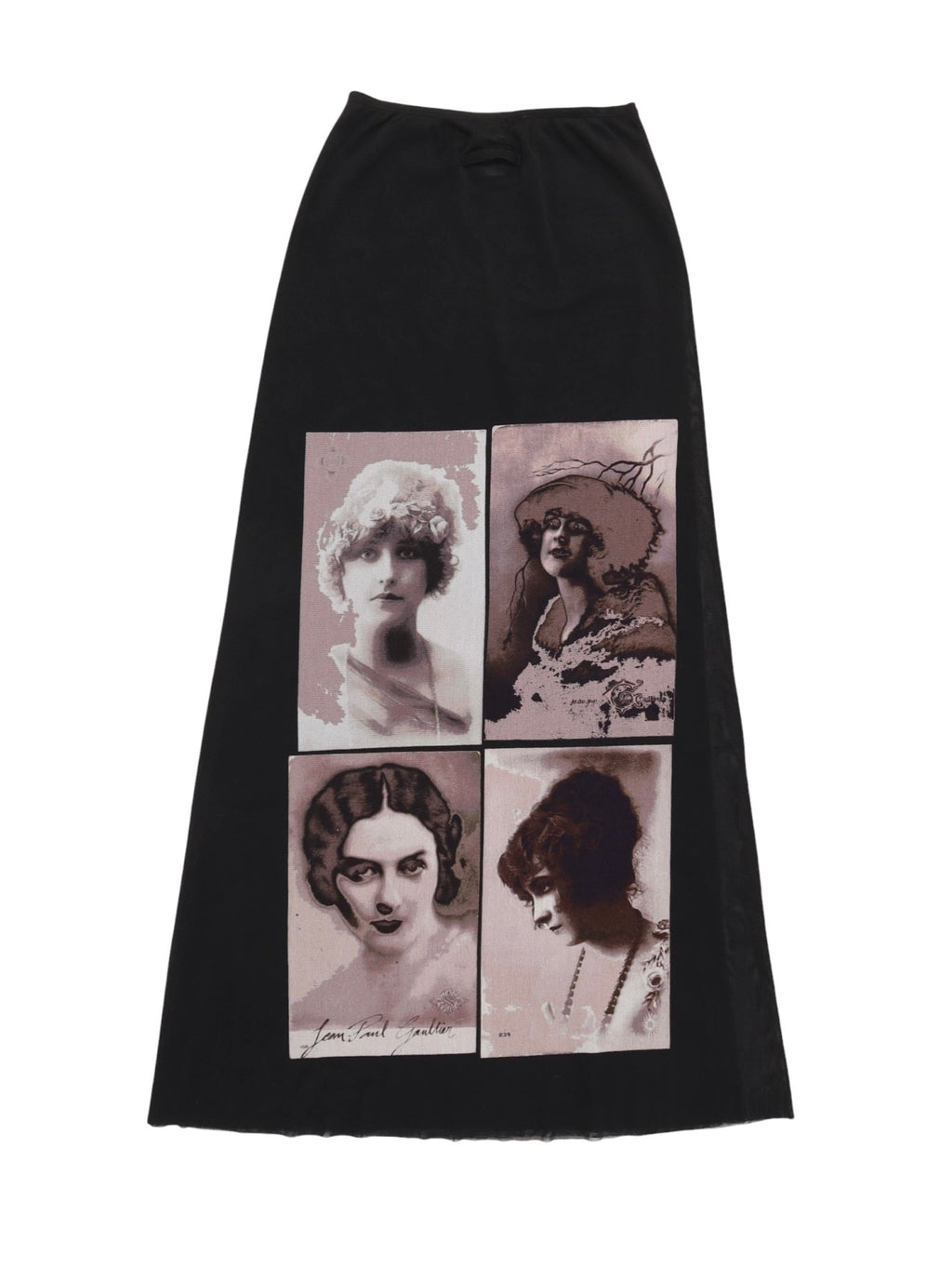 JEAN PAUL GAULTIER POWER NET LONG SKIRT