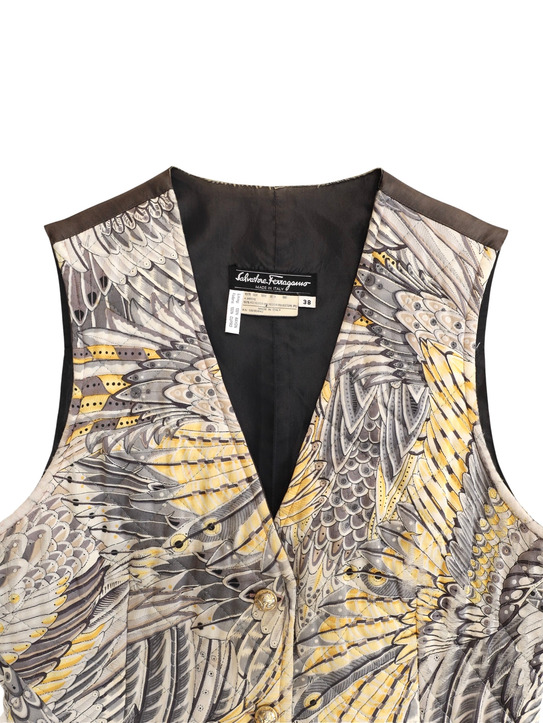 SALVATORE FERRAGAMO SILK VEST
