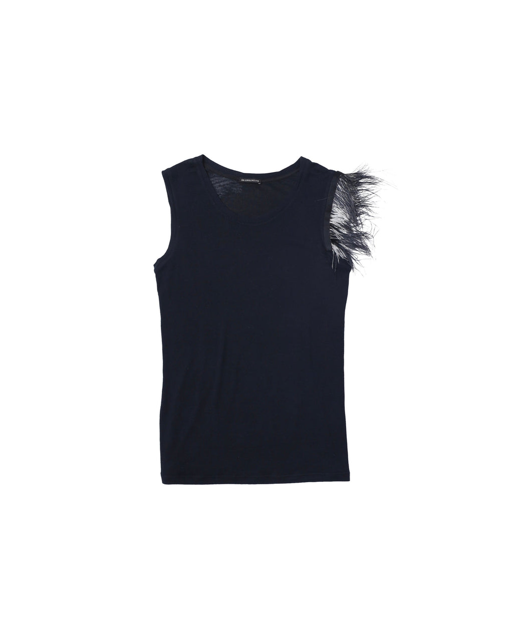 ANN DEMEULEMEESTER FEATHER TANK TOP