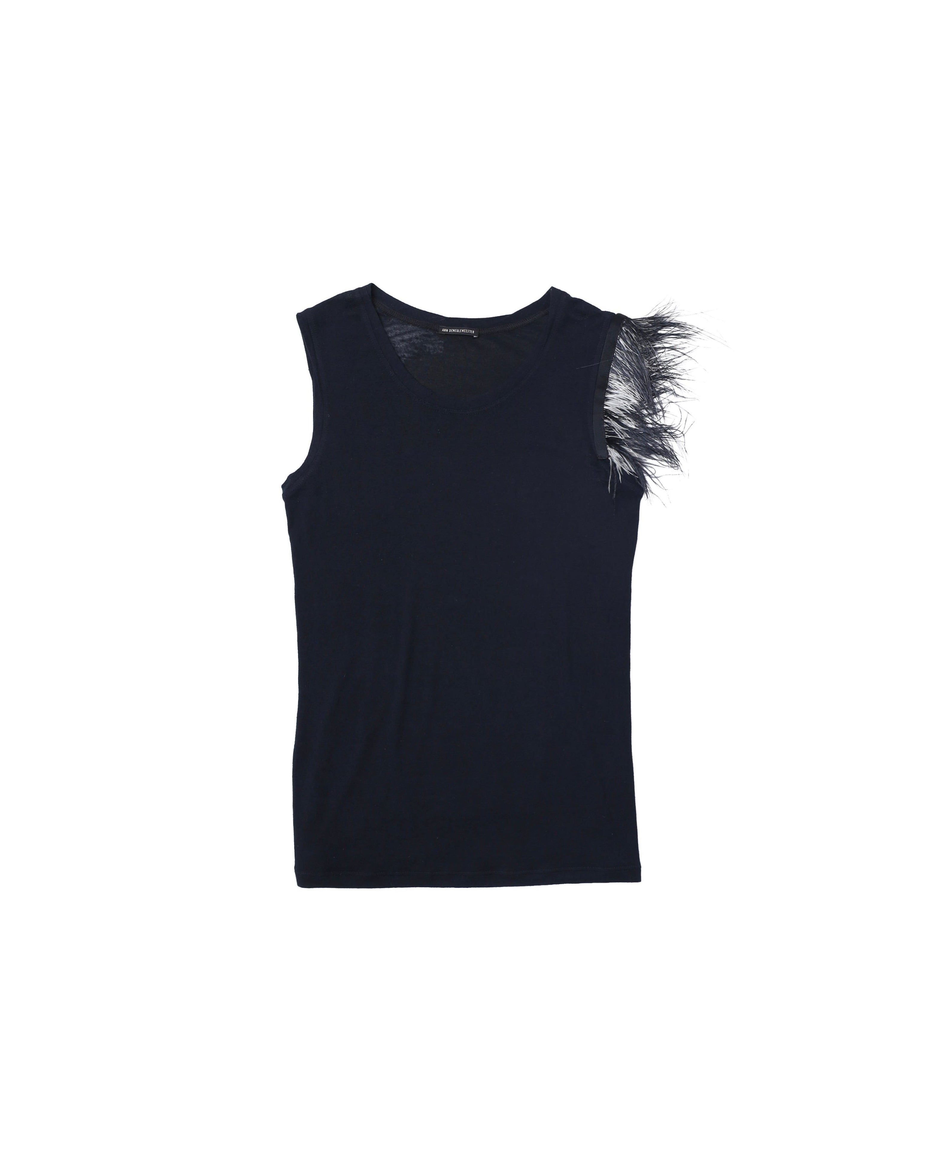 ANN DEMEULEMEESTER FEATHER TANK TOP