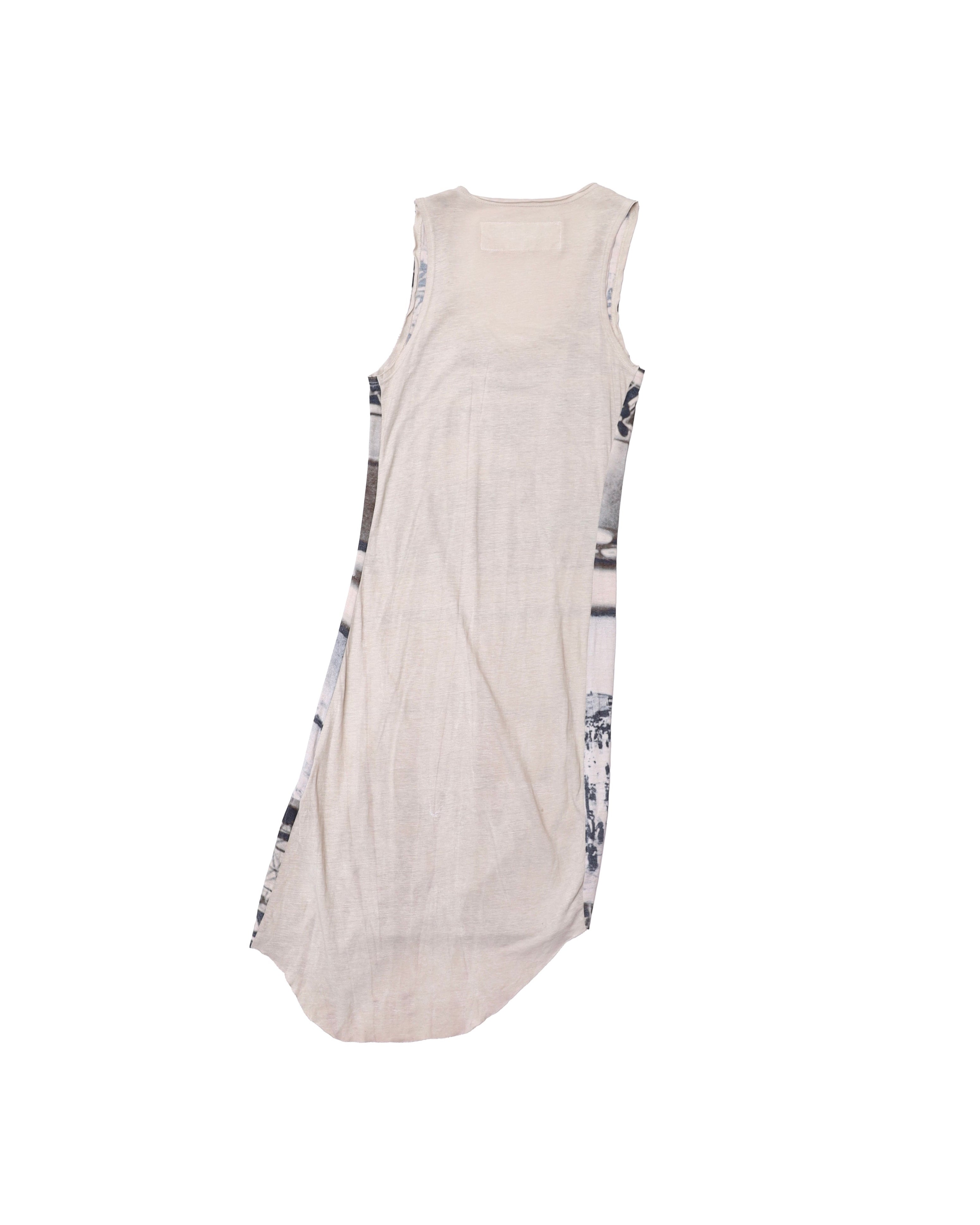 RUNDHOLZ PHOTO PRINTED LONG TANK TOP