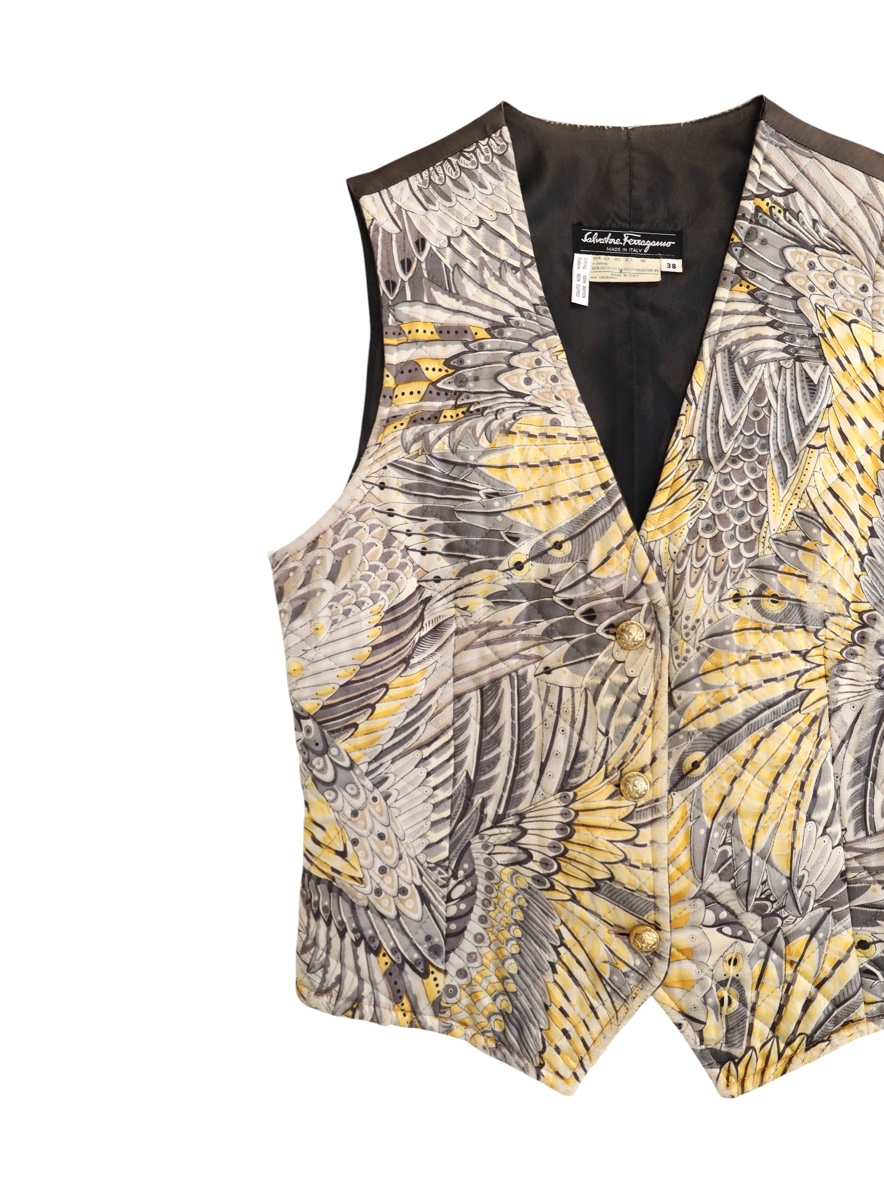SALVATORE FERRAGAMO SILK VEST