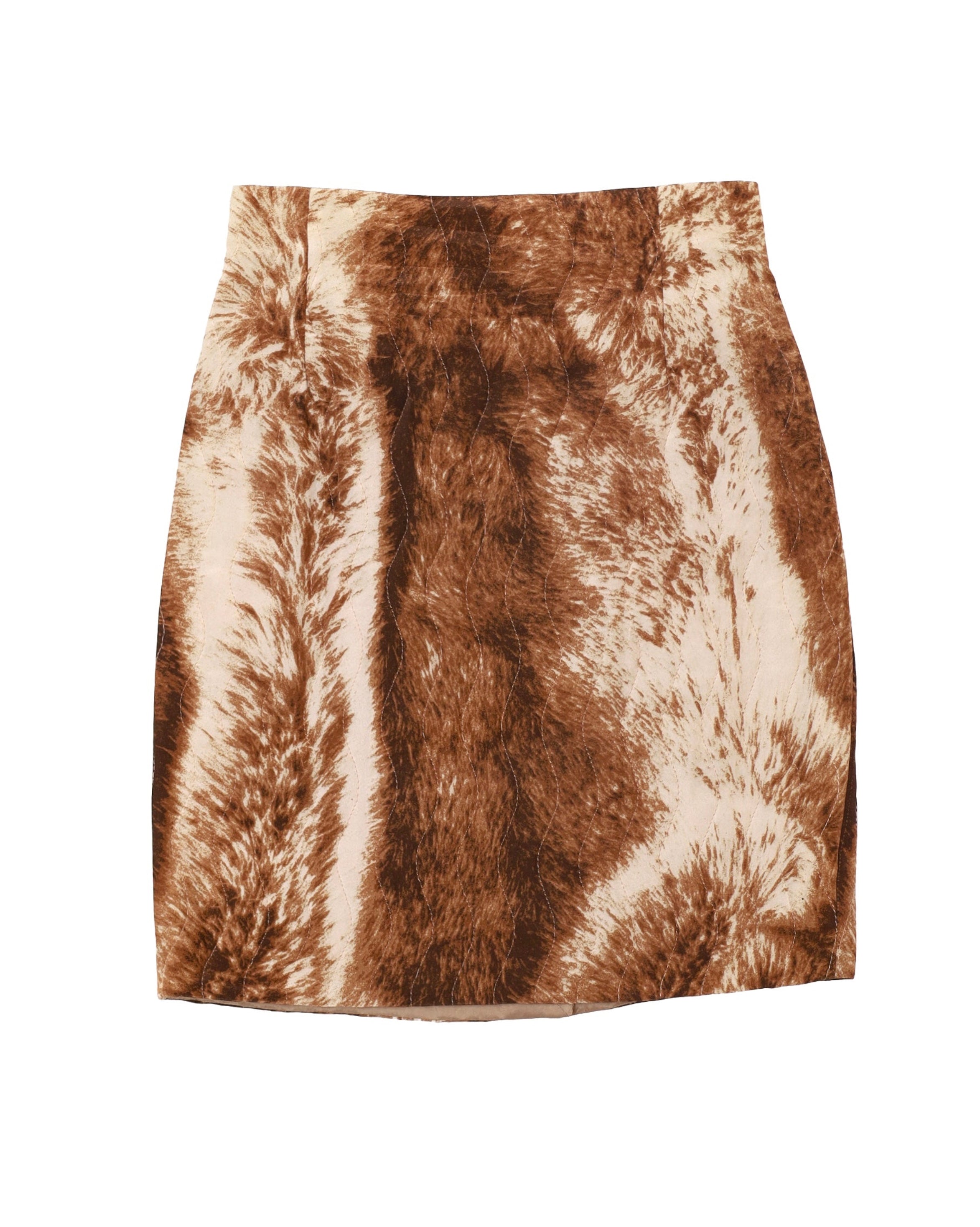 GIANFRANCO FERRE FUR PATTERN SKRT