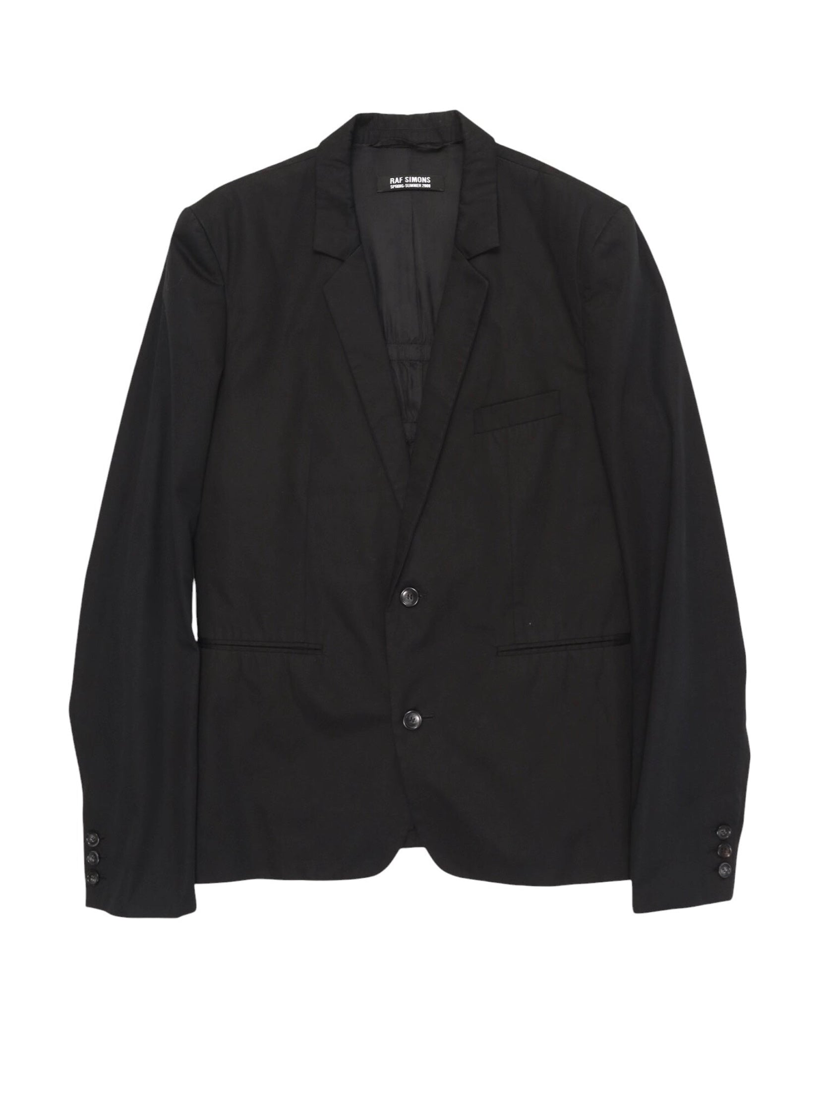 2008SS RAF SIMONS GATHERED BACK BLAZER