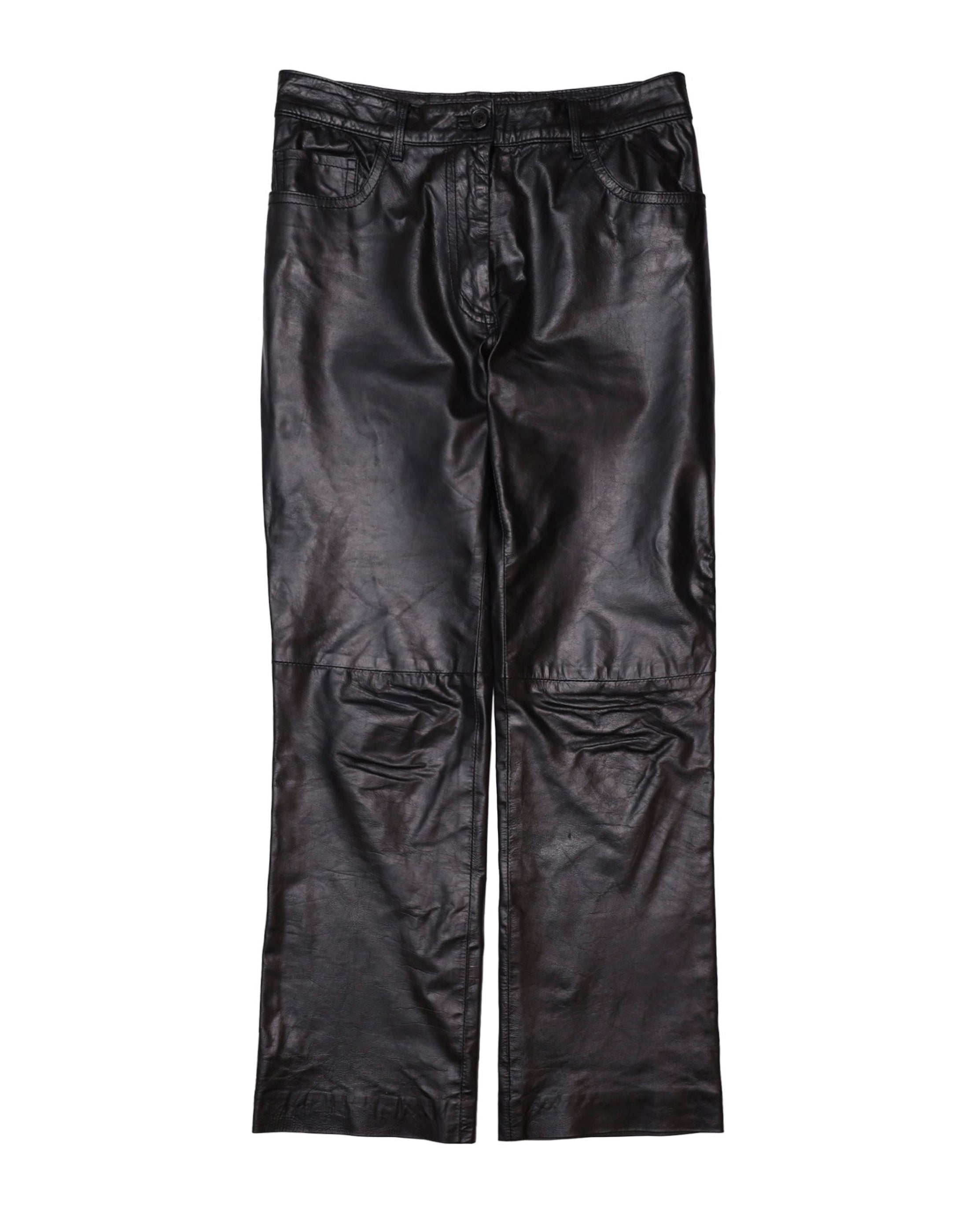 ANN DEMEULEMEESTER LEATHER PANTS