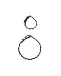 USED STUDS LEATHER CHOKER&BANGLE SET