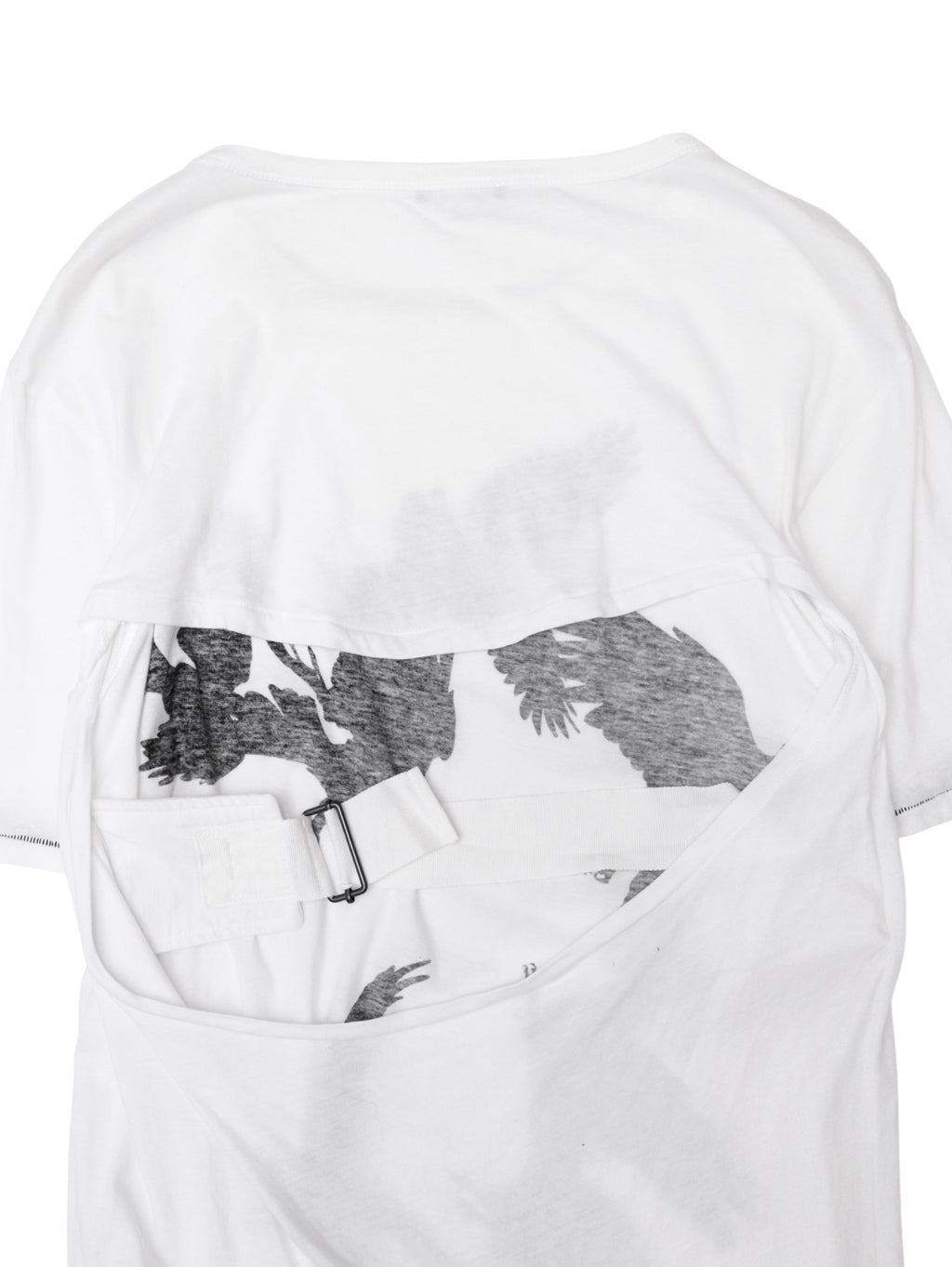 ANN DEMEULEMEESTER BACK OPEN LONG T-SHIRTS