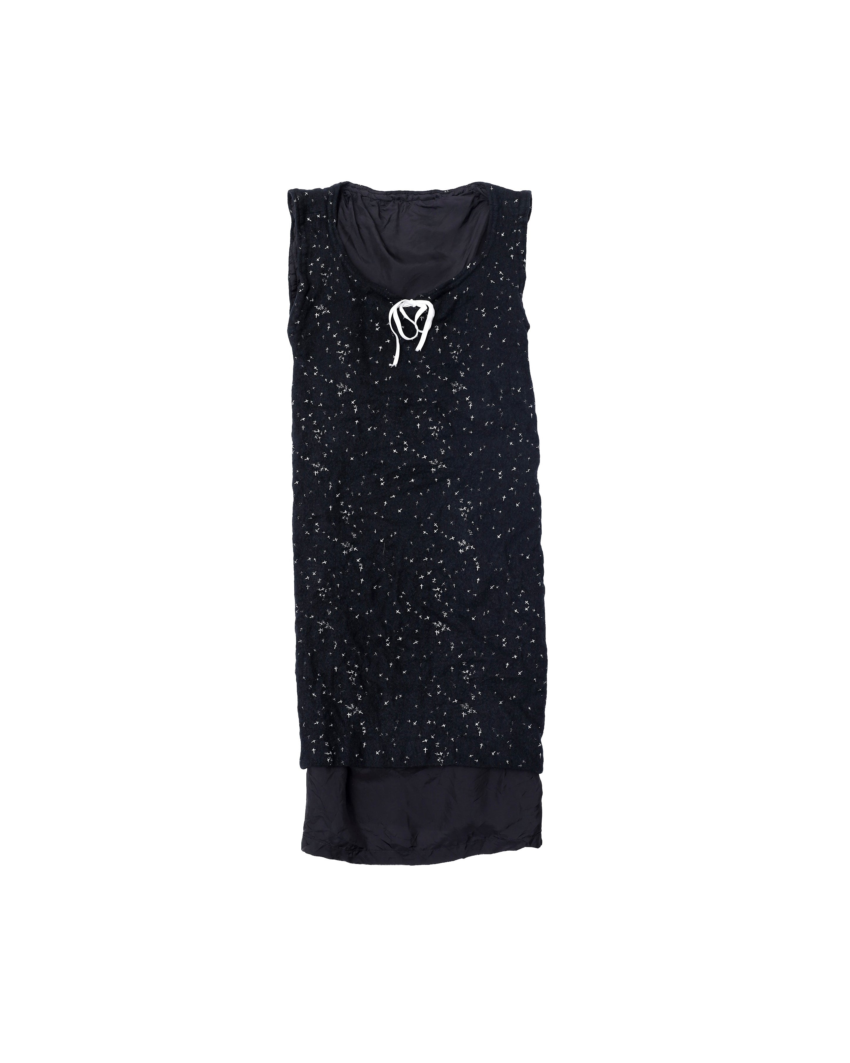 2002AW UNDERCOVER "WITCH CELL" CROSS WOOL DRESS