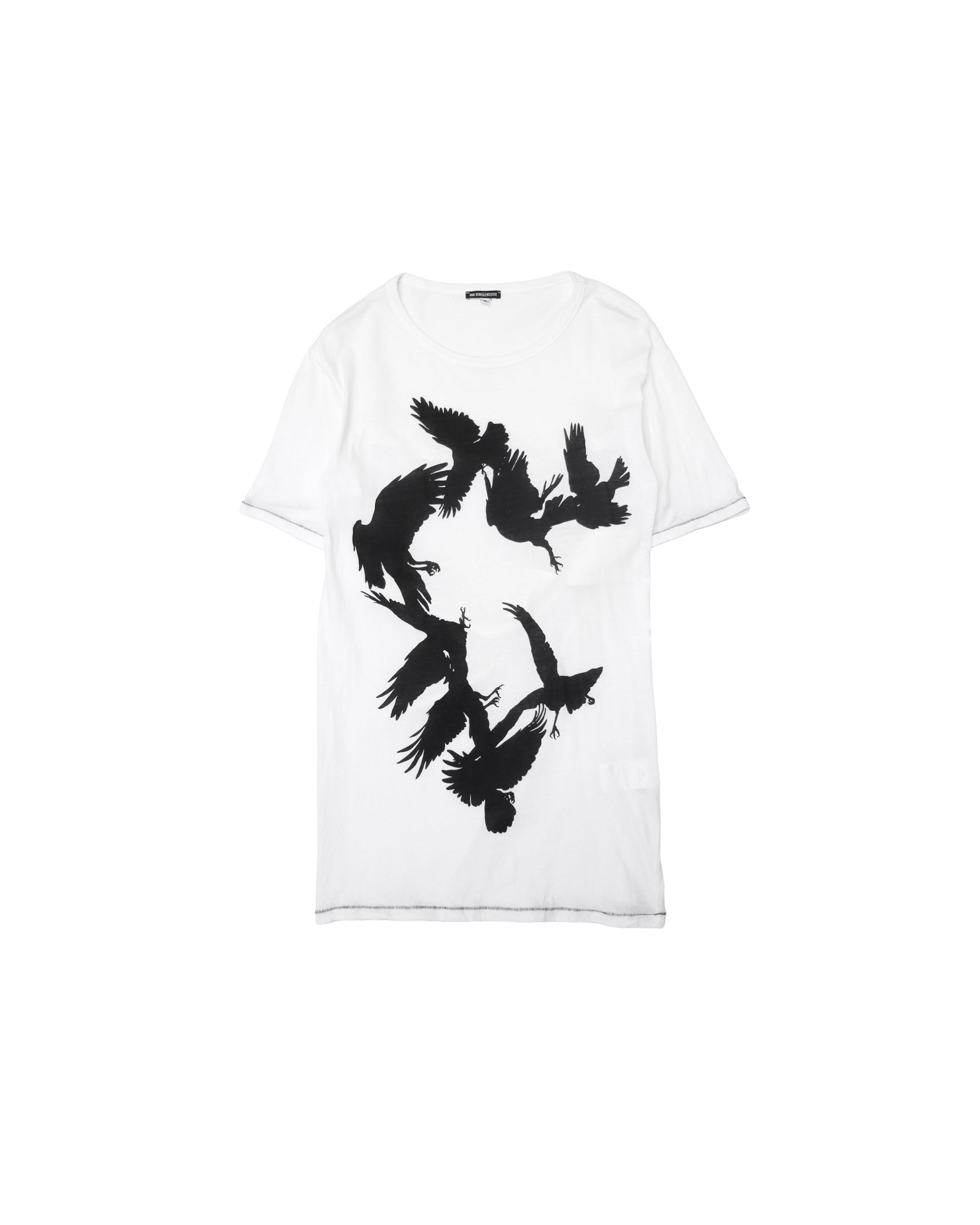 ANN DEMEULEMEESTER BACK OPEN LONG T-SHIRTS