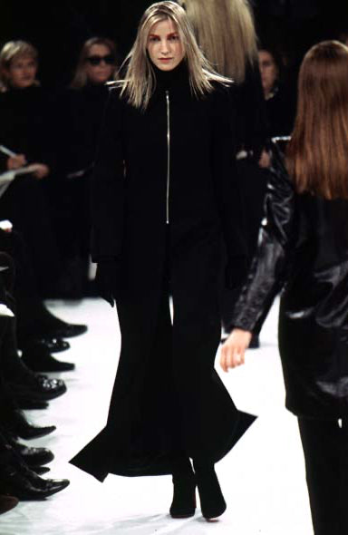 1996aw  ANN DEMEULEMEESTER WOOL LONG COAT