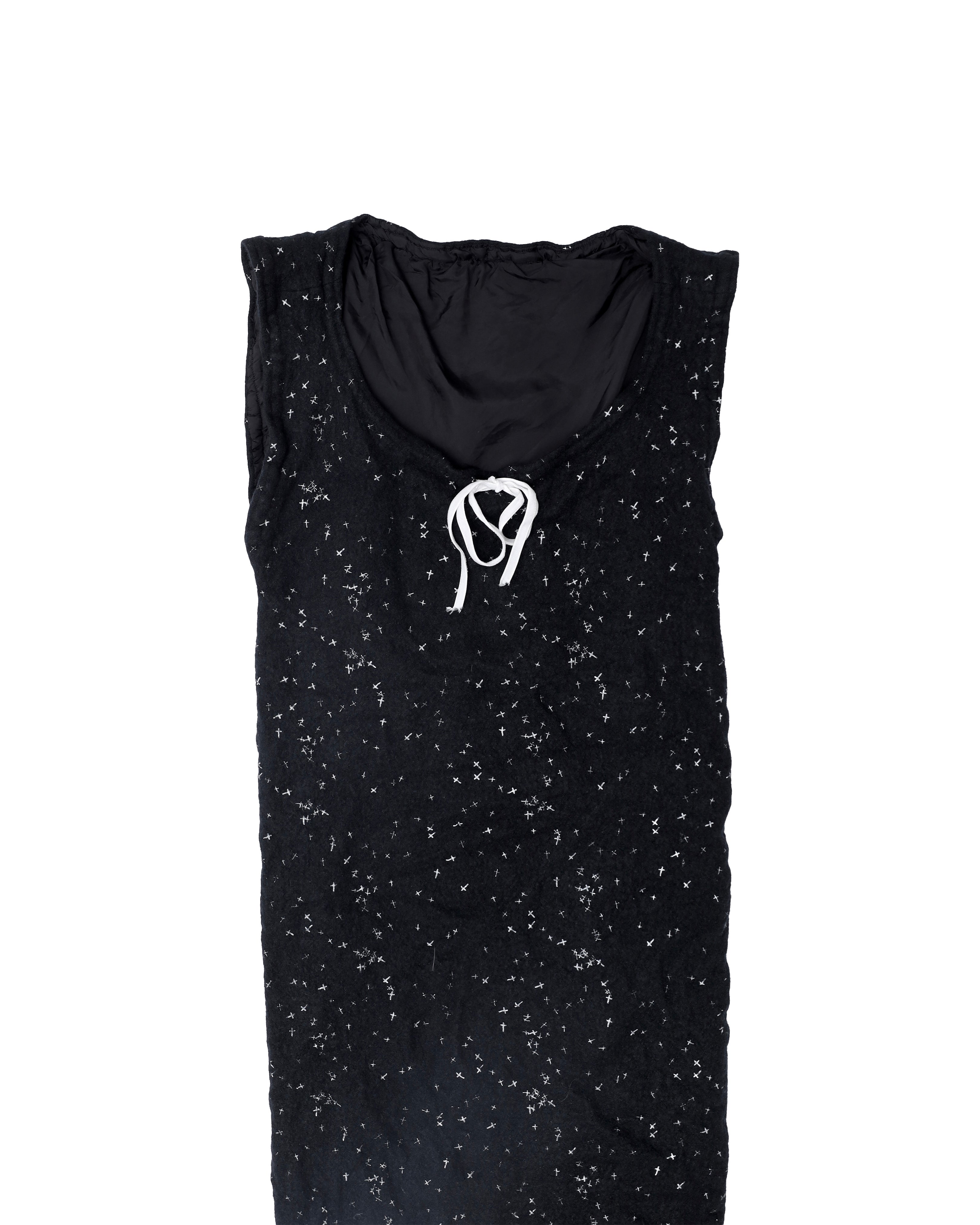 2002AW UNDERCOVER "WITCH CELL" CROSS WOOL DRESS