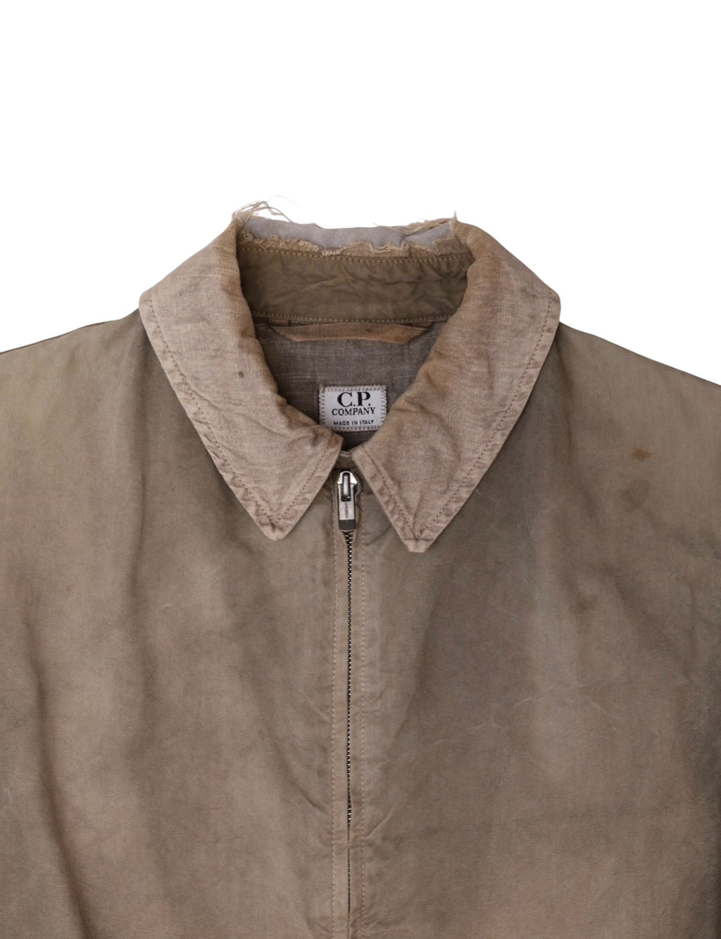 C.P.COMAPNY DAMAGED ZIP UP JACKET