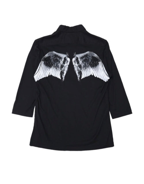 2007ss UNDERCOVER "PURPLE" FEATHER PATTERN SHIRTS