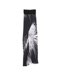 2010ss RICK OWENS PATTERNED SILK LONG SKIRTS