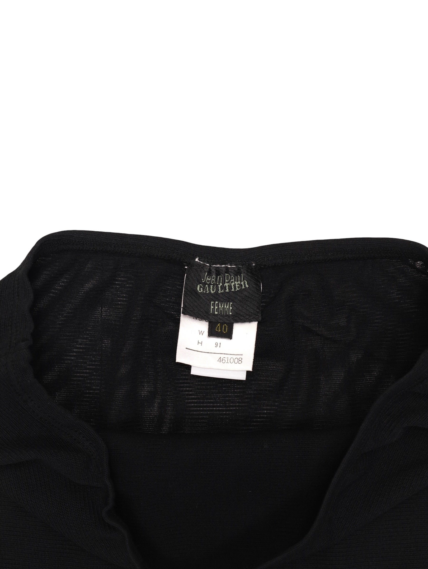 JEAN PAUL GAULTIER POWER NET LONG SKIRT