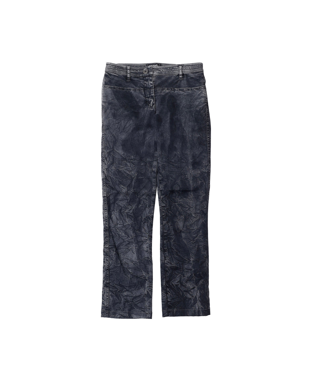 CHANEL CRINKLE PRINT PANTS