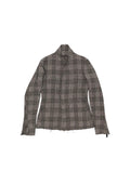 M.A + CHECK LINEN JACKET
