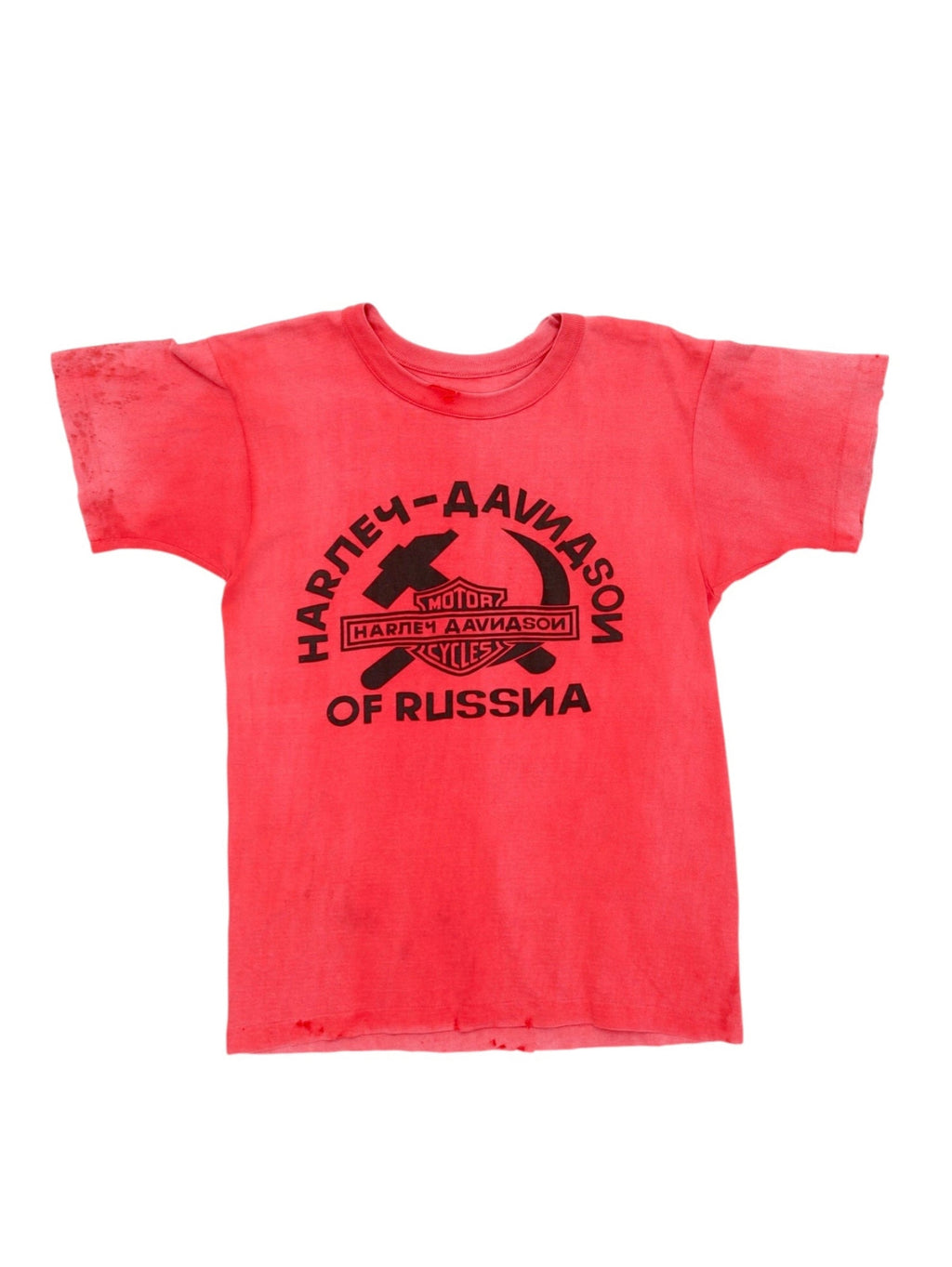 1970s  HARLEY DAVIDSON DAMAGED T-SHIRTS