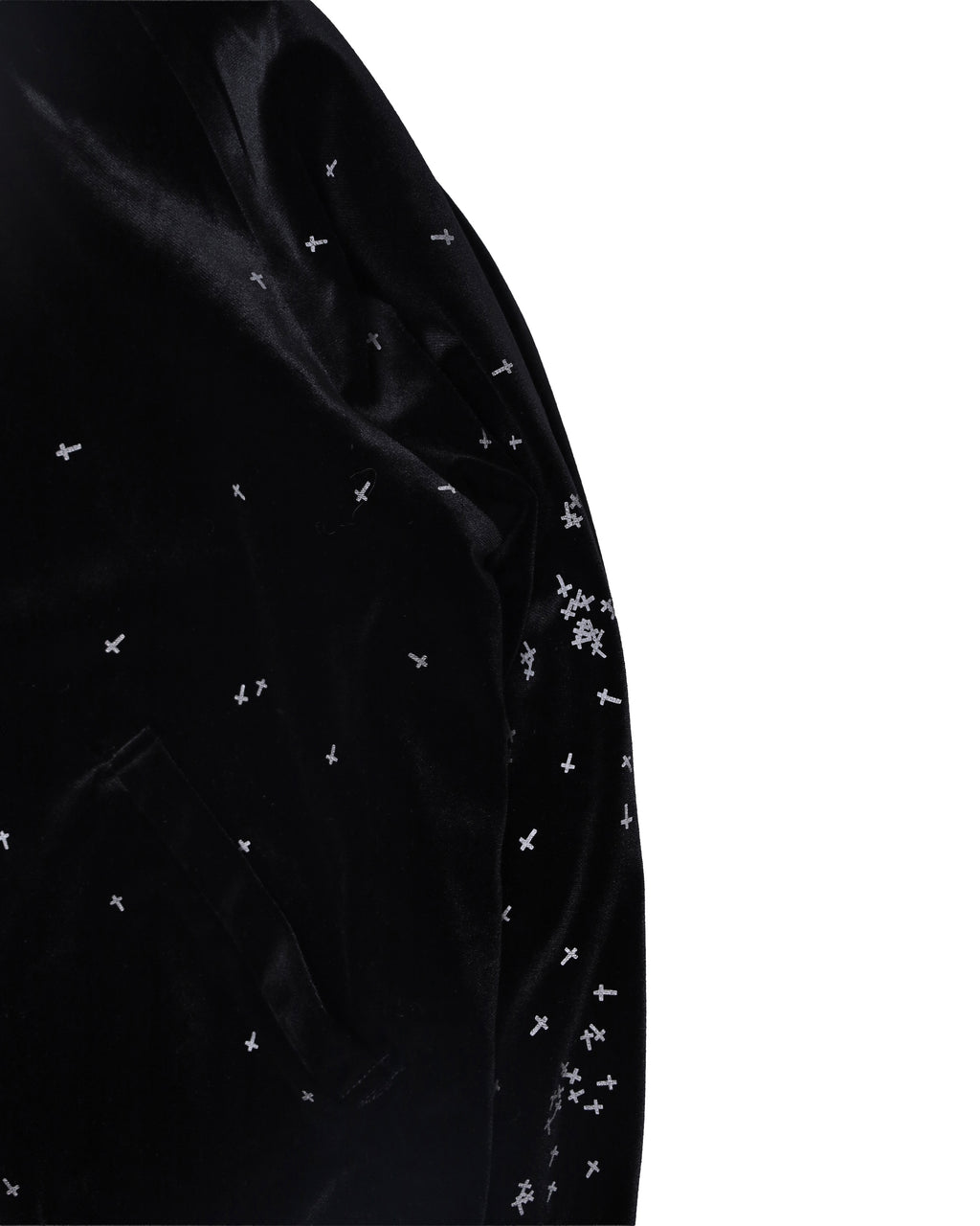 2002aw UNDERCOVER "WITCH CELL" CROSS VELOURS BLOUSON