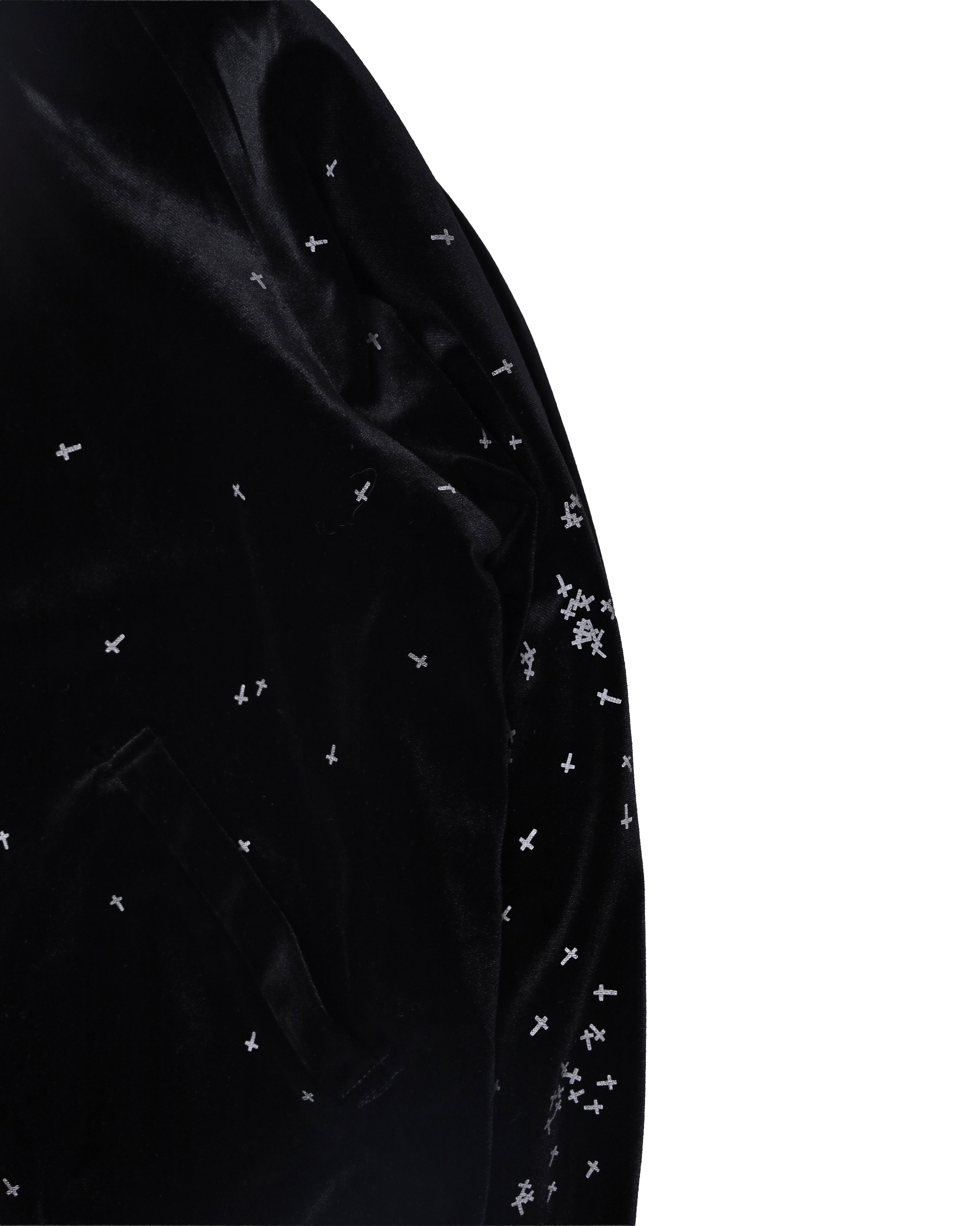 2002aw UNDERCOVER "WITCH CELL" CROSS VELOURS BLOUSON