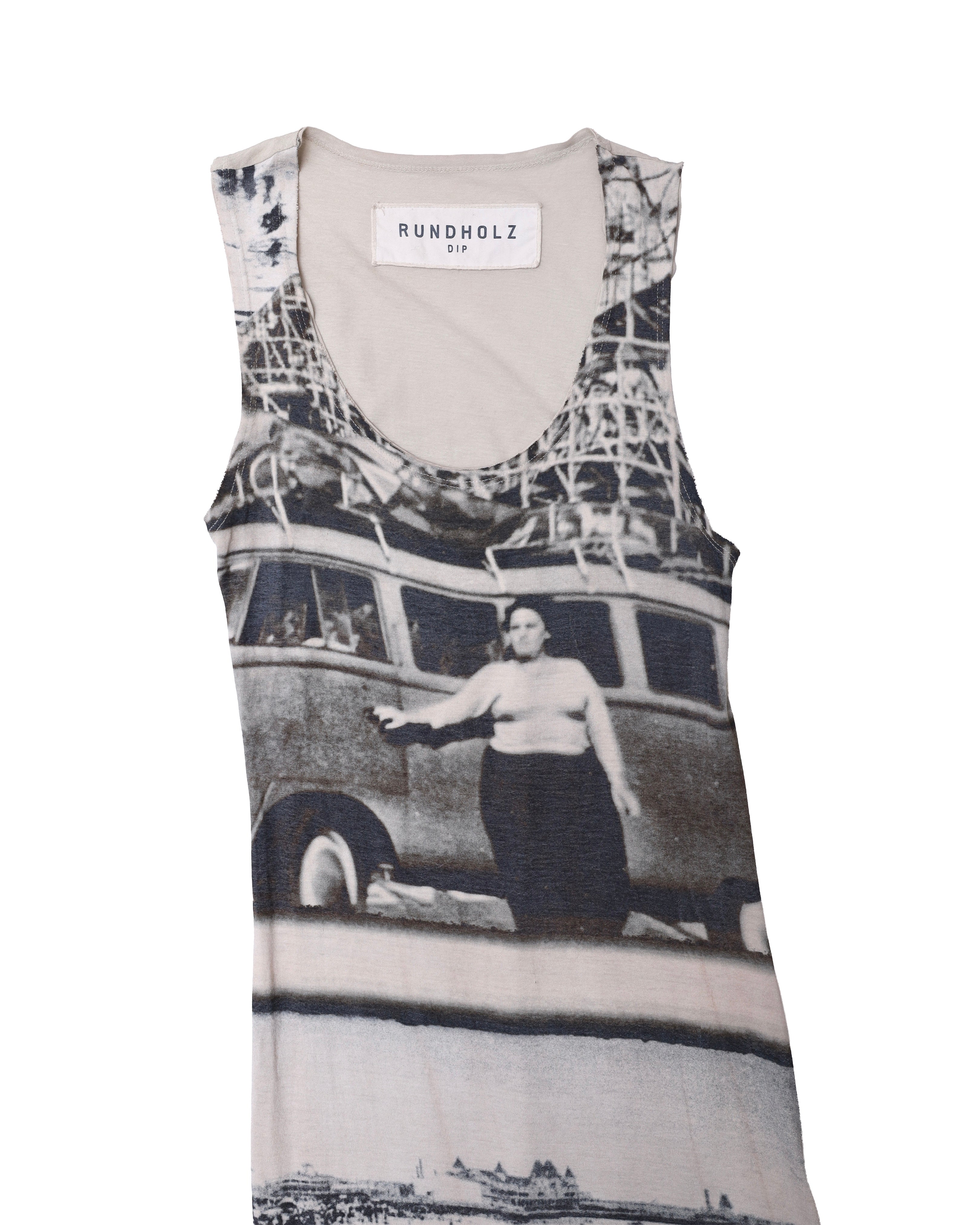 RUNDHOLZ PHOTO PRINTED LONG TANK TOP