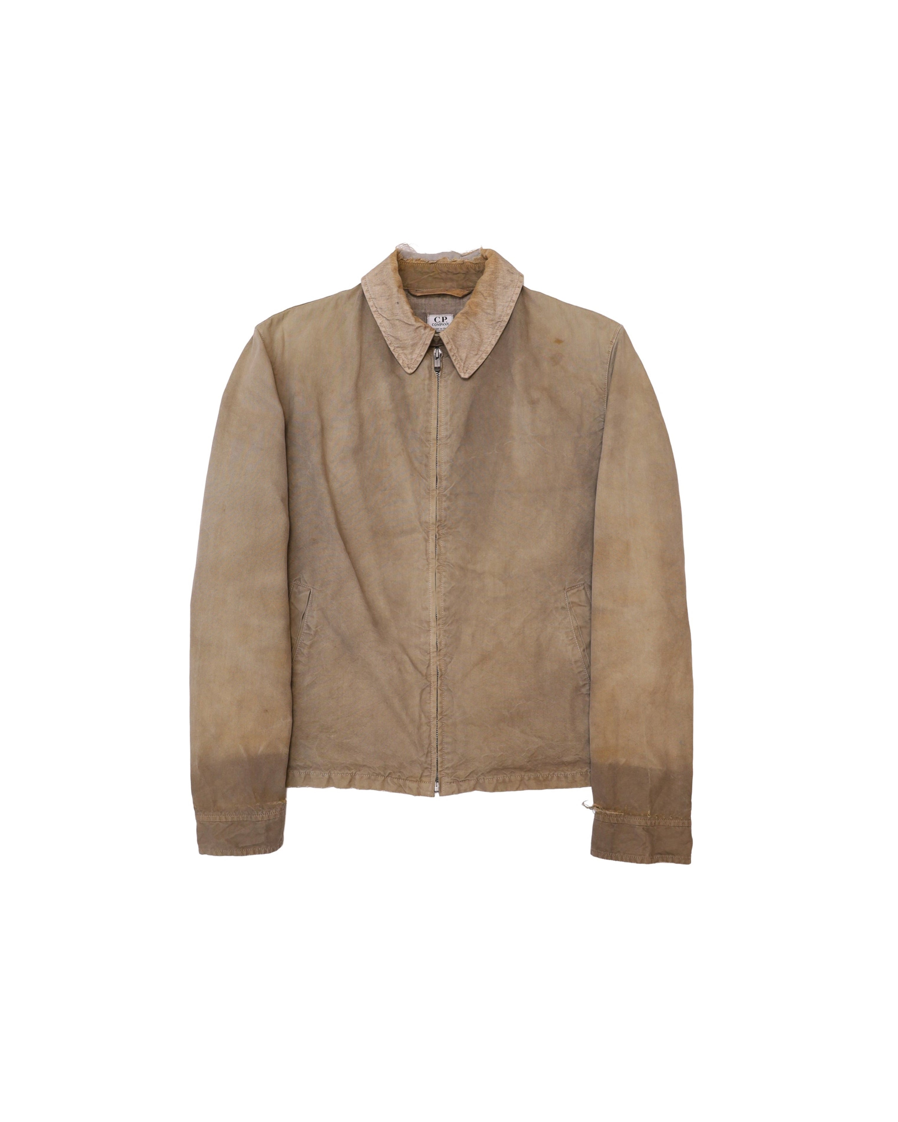 C.P.COMAPNY DAMAGED ZIP UP JACKET