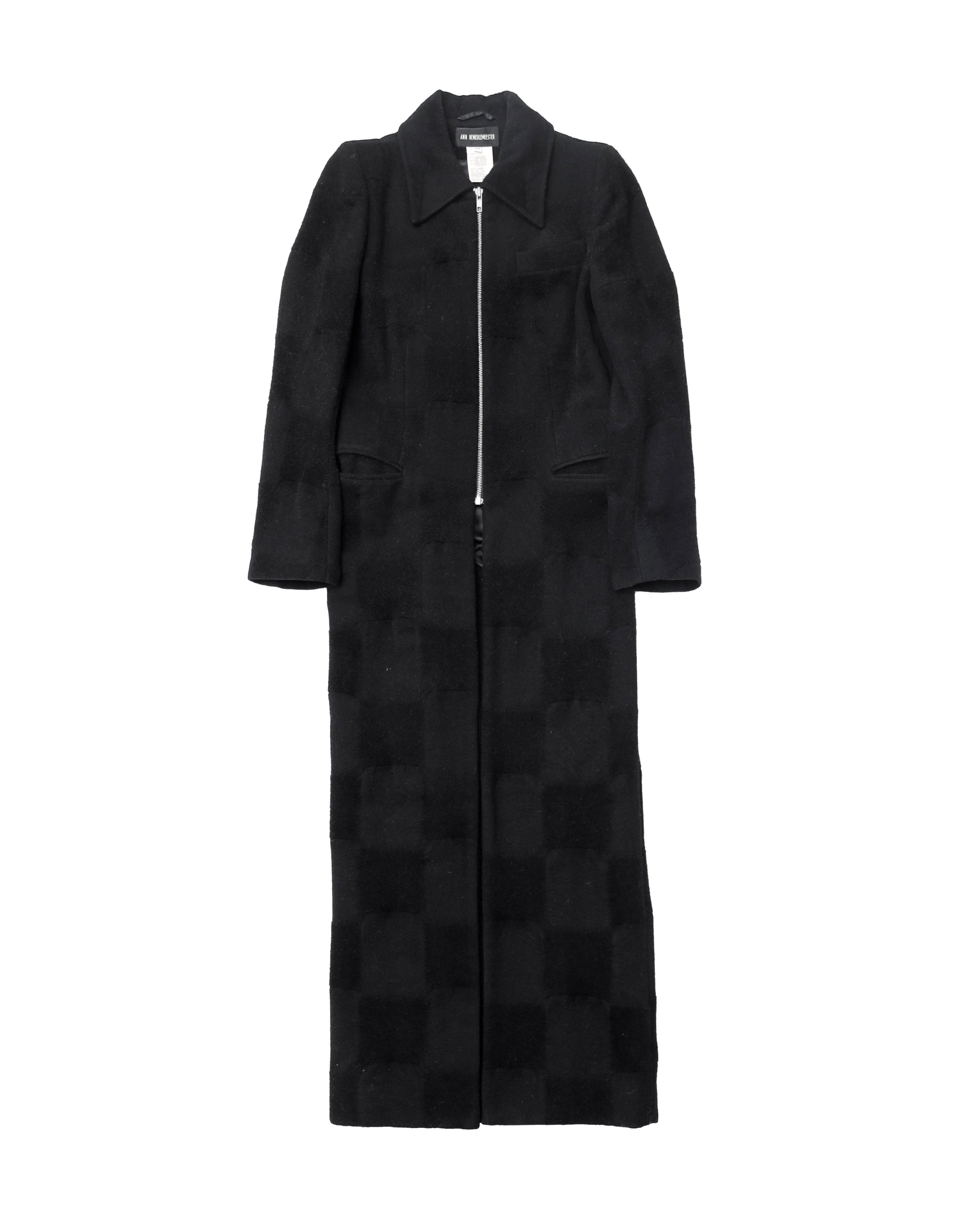 1996aw  ANN DEMEULEMEESTER WOOL LONG COAT