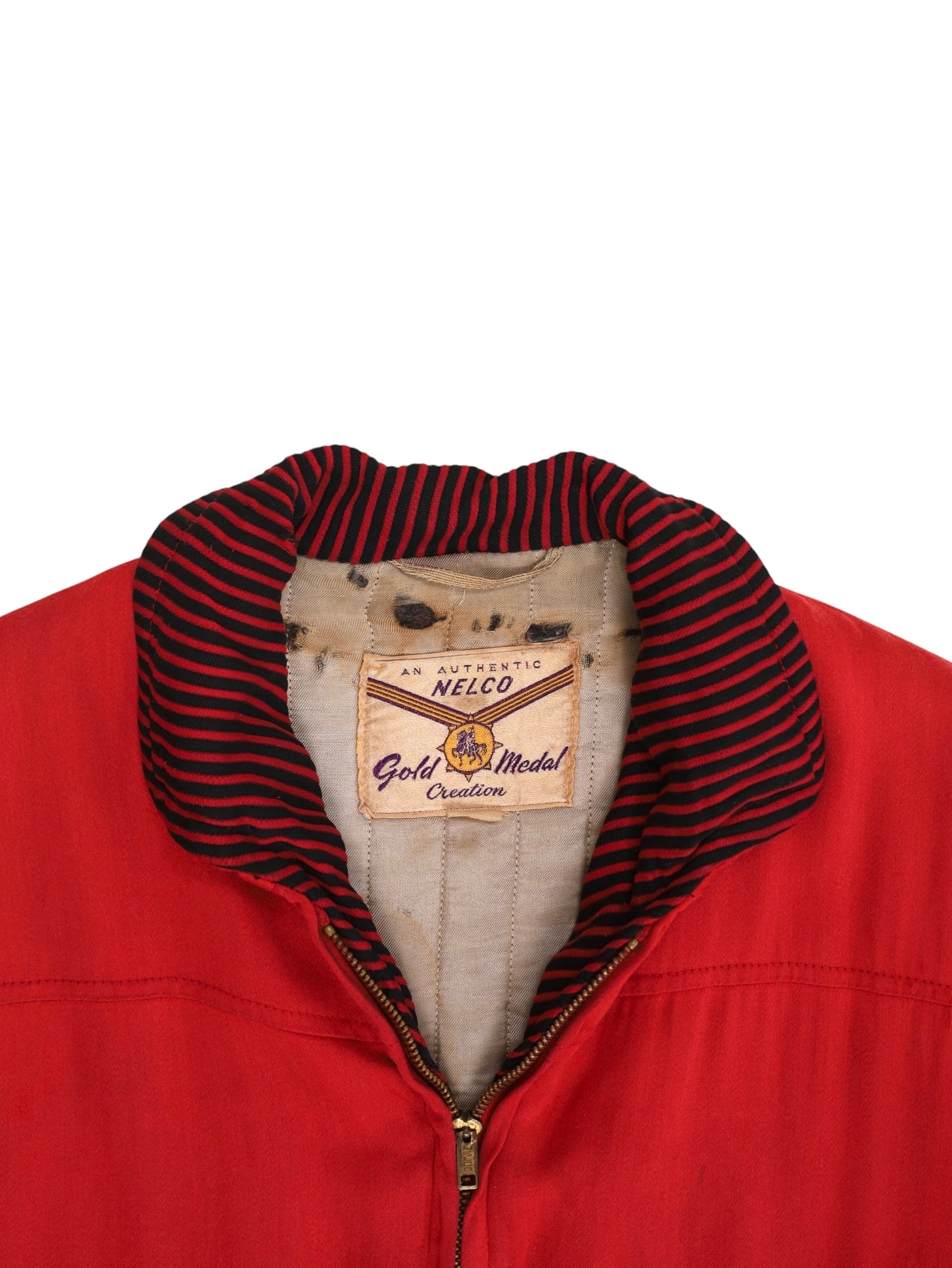 1950-1960s PADDED WOOL GABARDINE JACKET