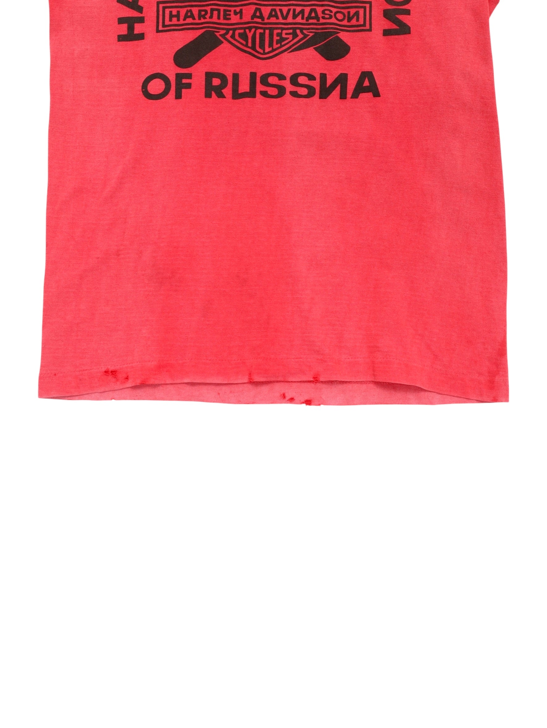 1970s  HARLEY DAVIDSON DAMAGED T-SHIRTS