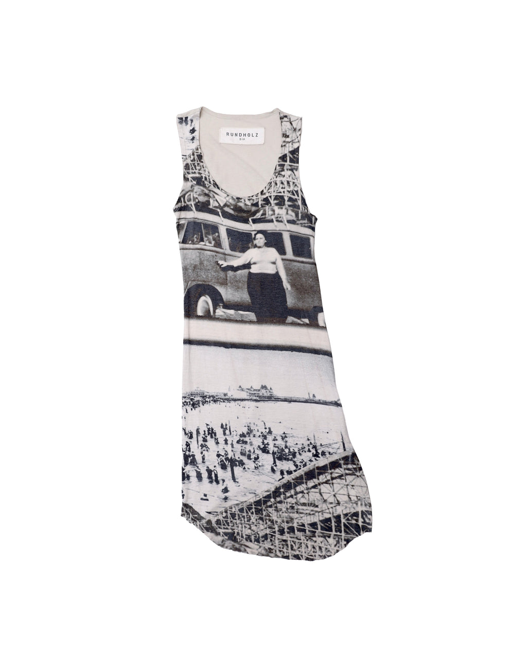 RUNDHOLZ PHOTO PRINTED LONG TANK TOP