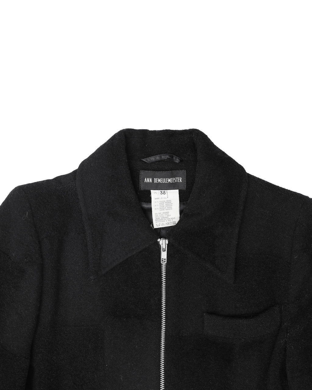 1996aw  ANN DEMEULEMEESTER WOOL LONG COAT