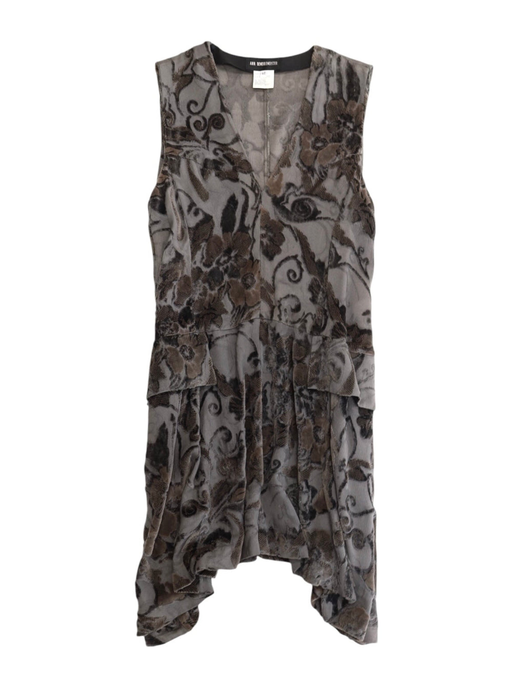 1994AW ANN DEMEULEMEESTER VELVET DRESS