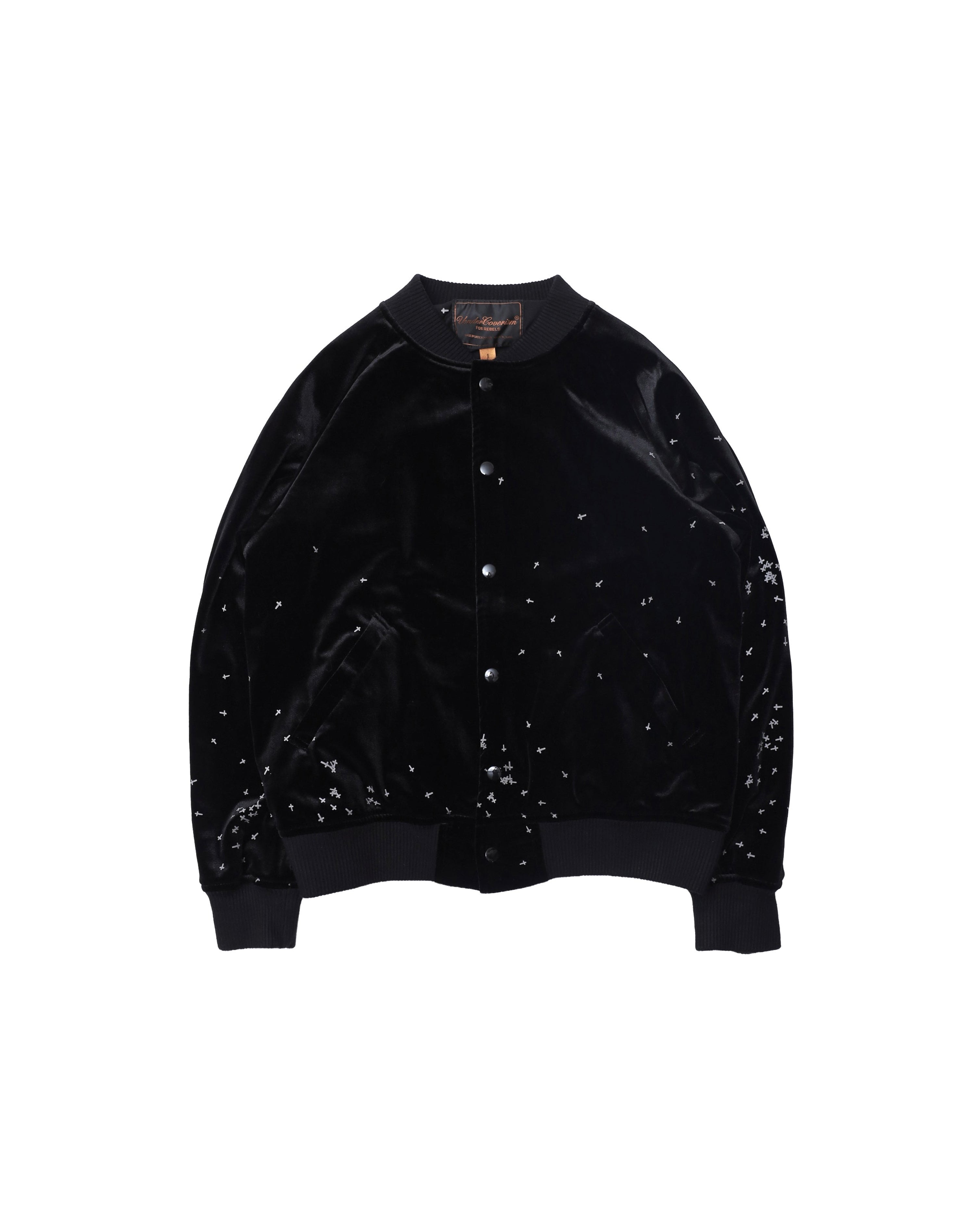 2002aw UNDERCOVER "WITCH CELL" CROSS VELOURS BLOUSON