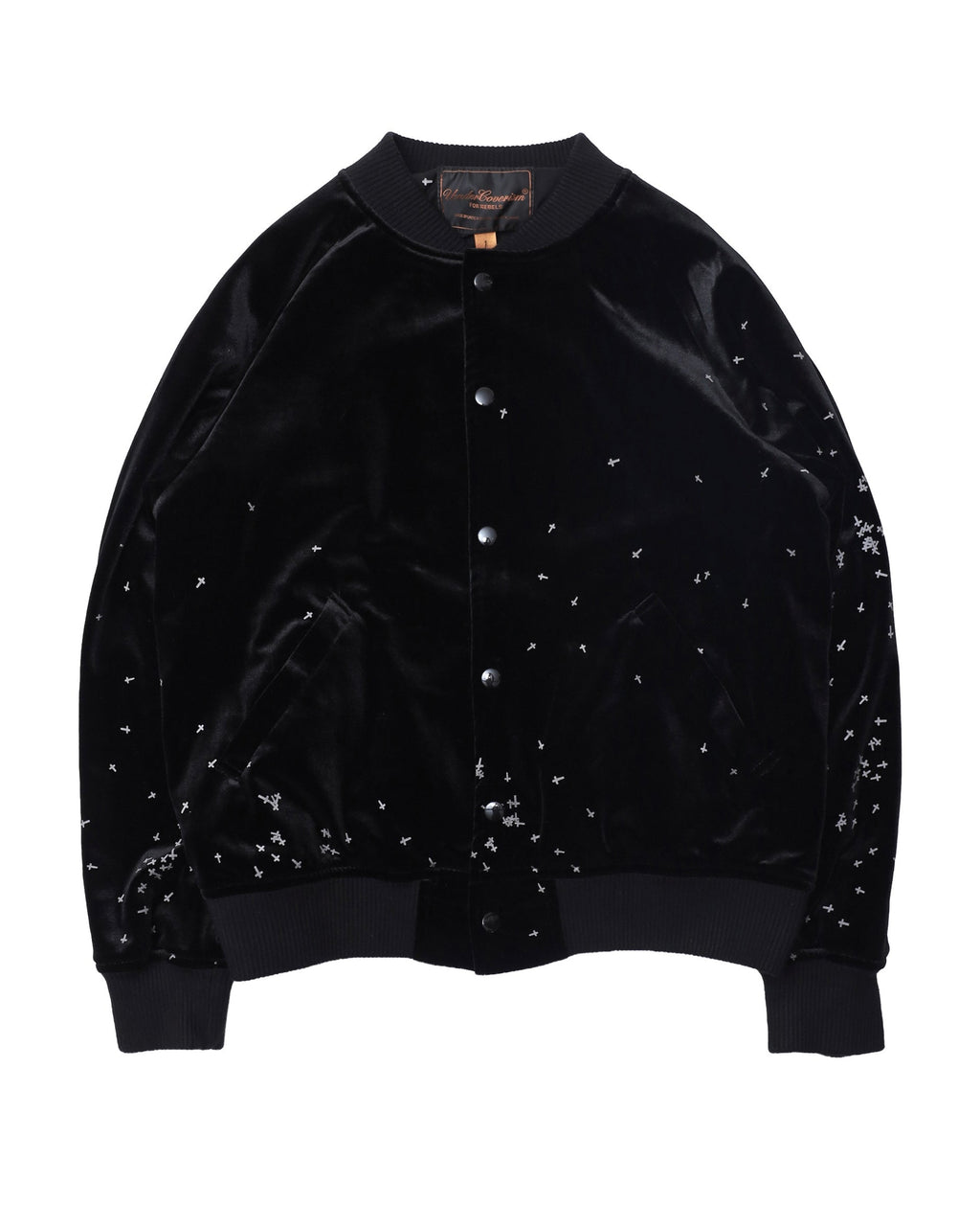 2002aw UNDERCOVER "WITCH CELL" CROSS VELOURS BLOUSON