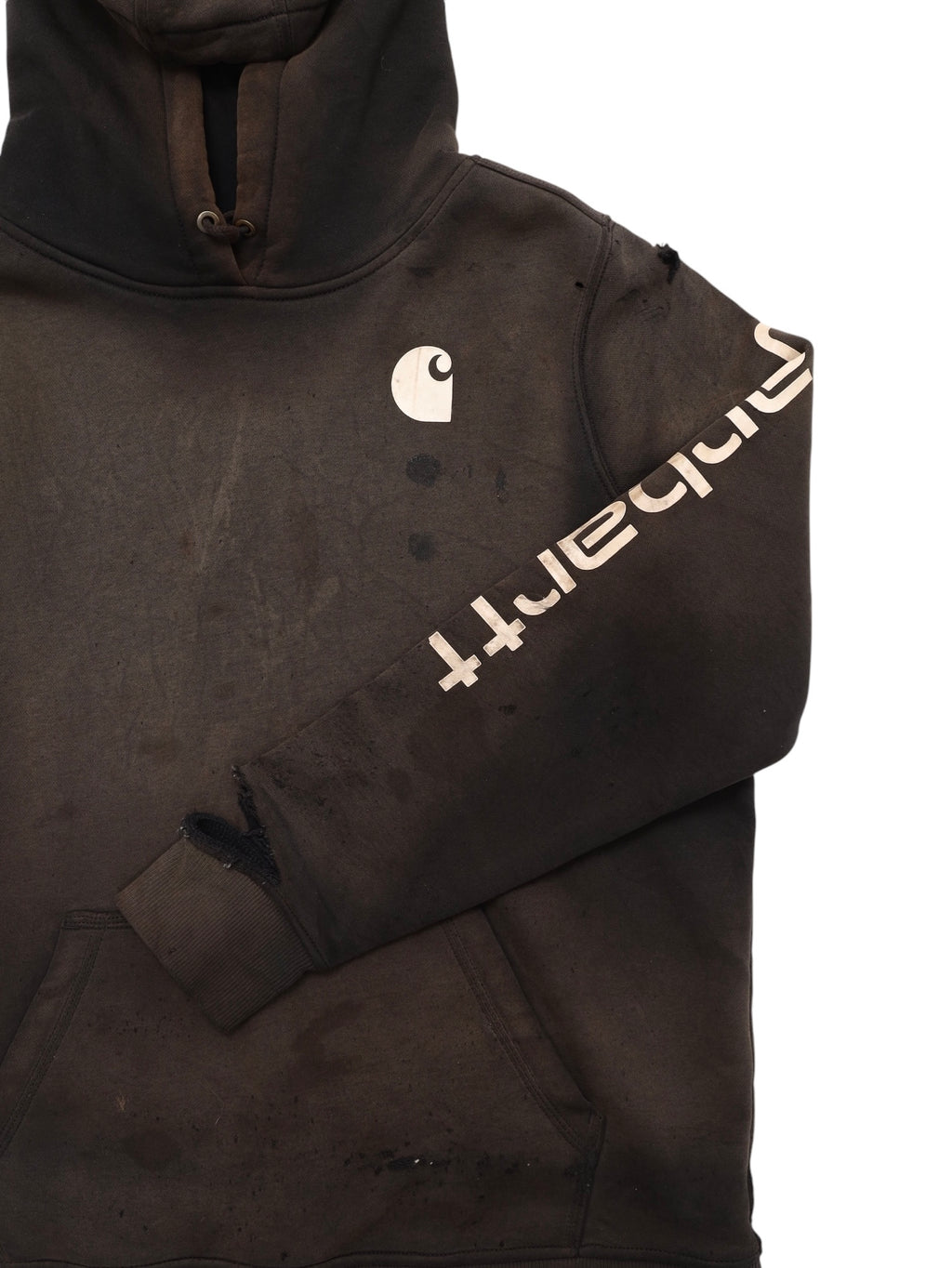 USED CARHARTT DAMAGED SWEAT HOODIE