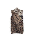 ROBERTO CAVALLI LEOPARD HIGH NECK KNIT