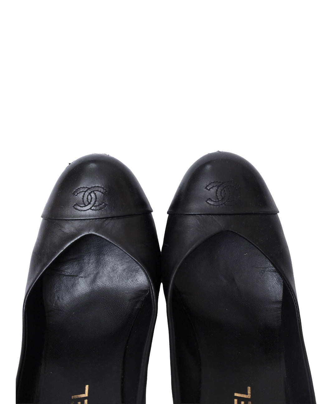 CHANEL LOGO HIGH HEELS