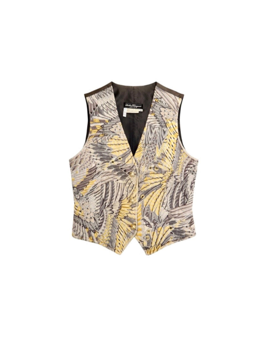 SALVATORE FERRAGAMO SILK VEST