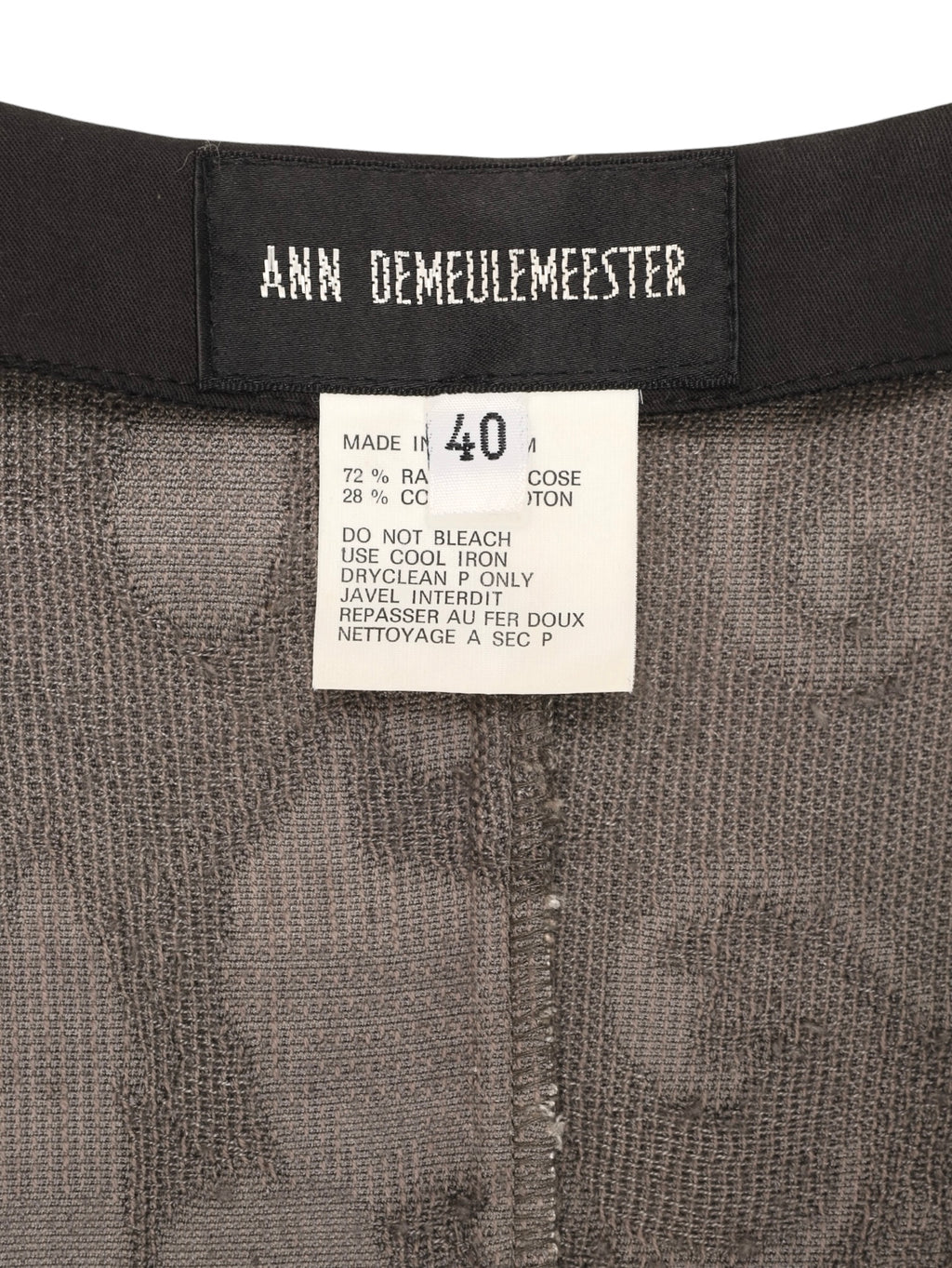 1994AW ANN DEMEULEMEESTER VELVET DRESS