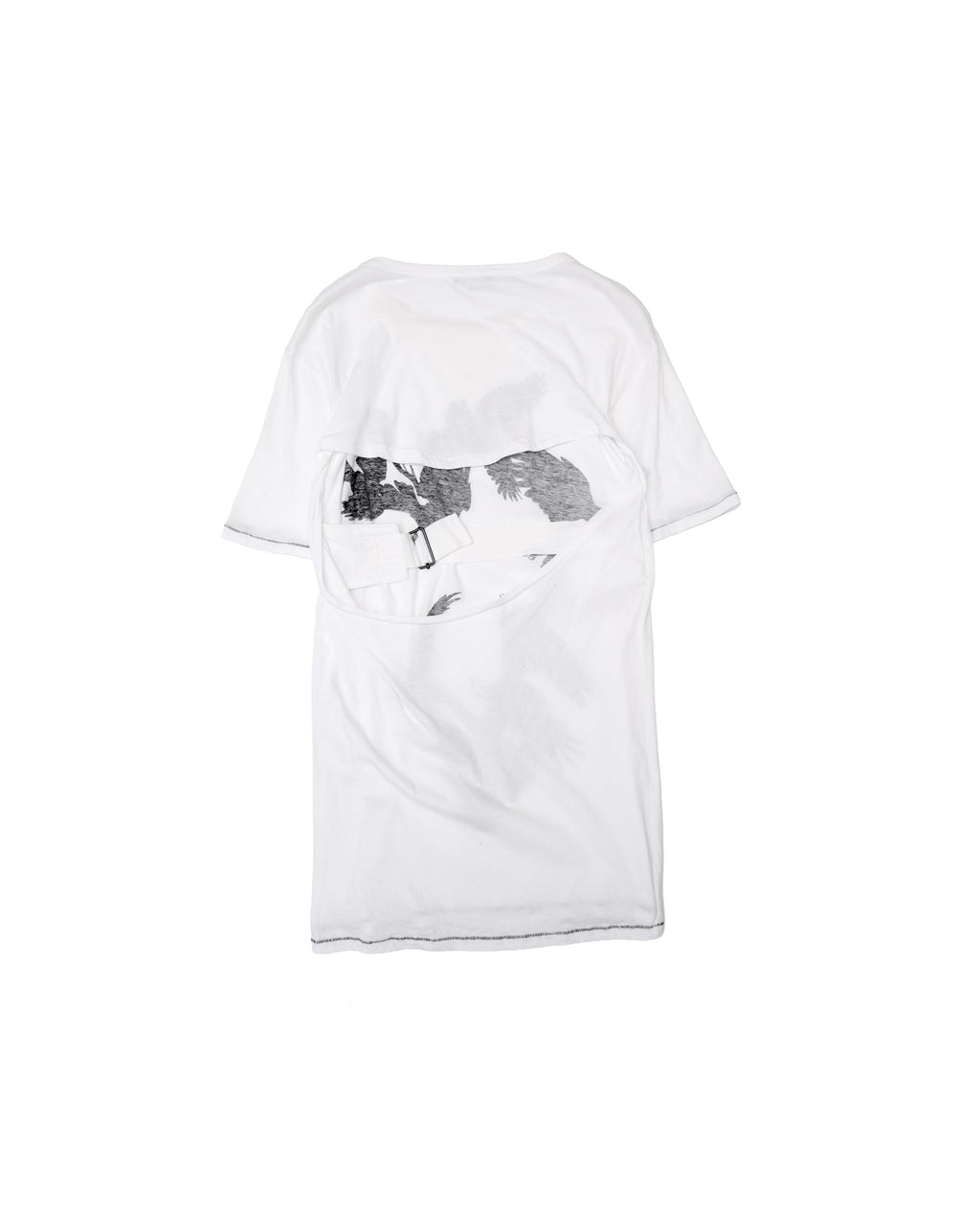 ANN DEMEULEMEESTER BACK OPEN LONG T-SHIRTS