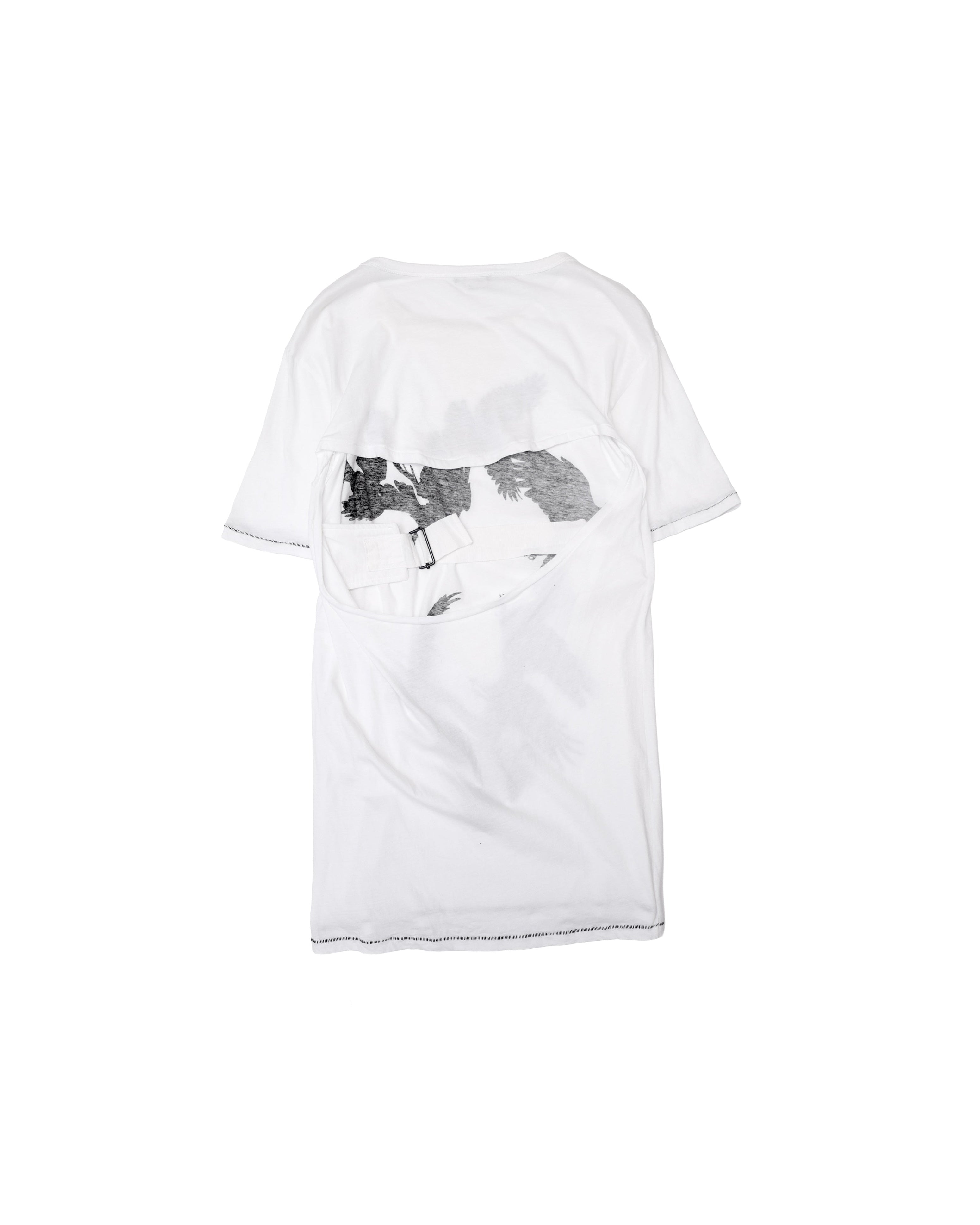 ANN DEMEULEMEESTER BACK OPEN LONG T-SHIRTS