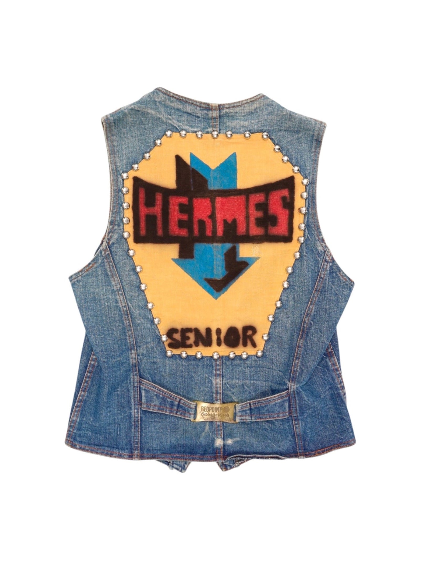 1980s HAND PAINTED DENIM VEST