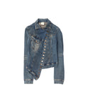 2003ss PLEIN SUD ASYMMETRY DENIM JACKET