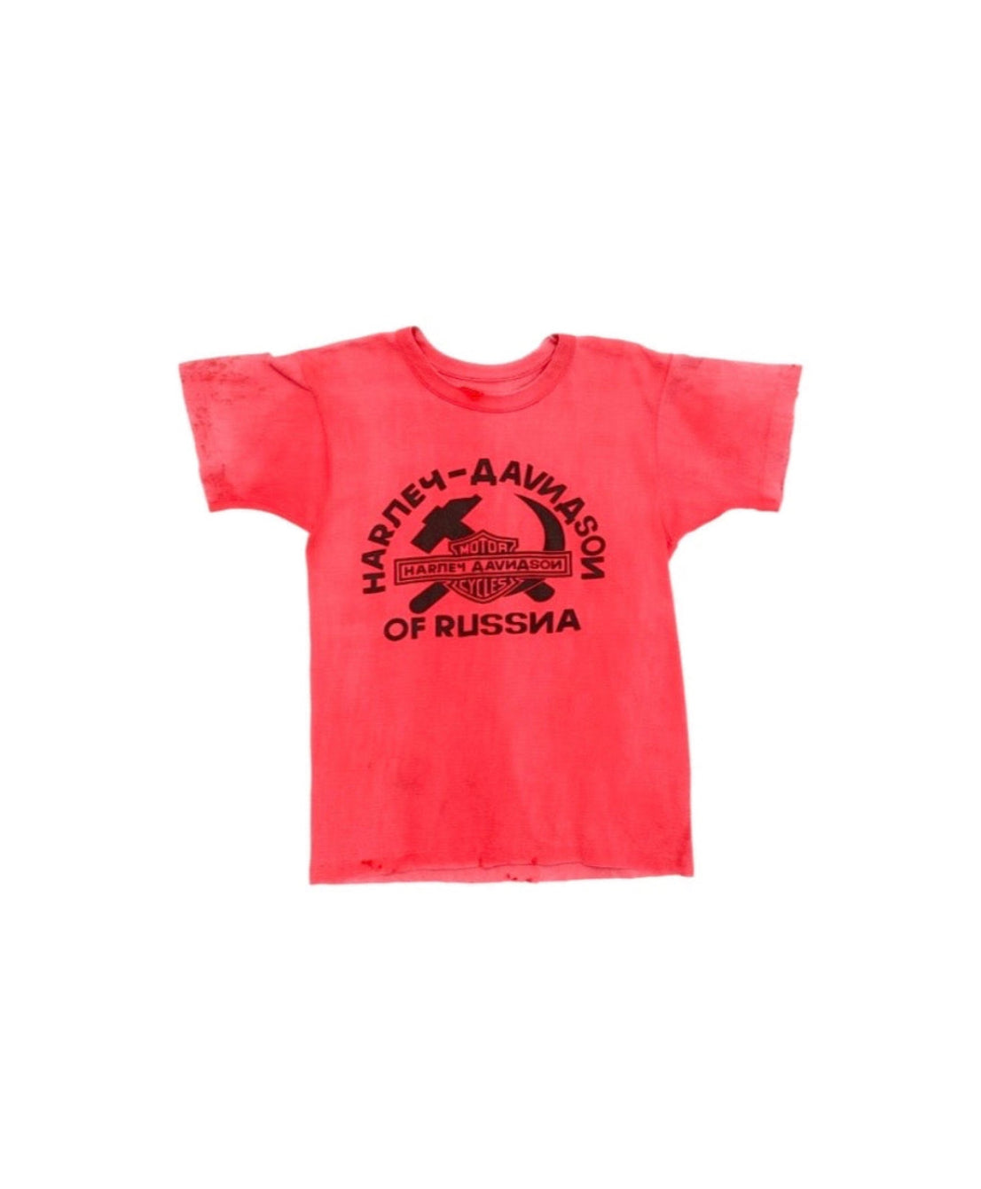 1970s  HARLEY DAVIDSON DAMAGED T-SHIRTS