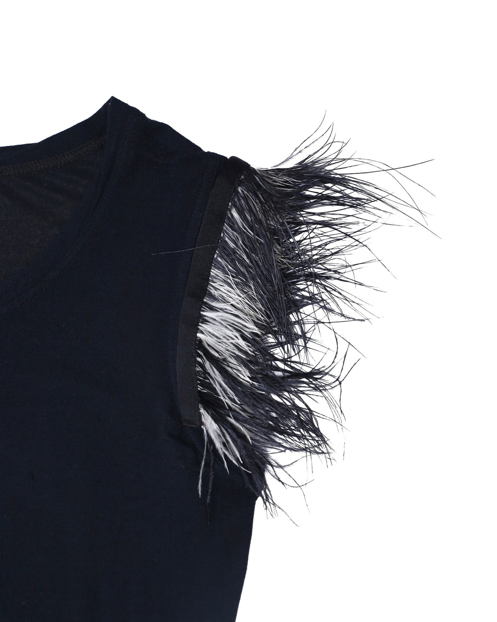 ANN DEMEULEMEESTER FEATHER TANK TOP