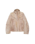 2002AW ANN DEMEULEMEESTER CRACK LEATHER JACKET